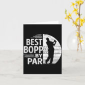 Boppa By Par, Golf Shirt Gift Grandpa, Father's Da Karte (Gelbe Blume)