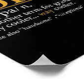 Boppa Definition Fathers Day Gift Opa Geschenk Poster (Ecke)