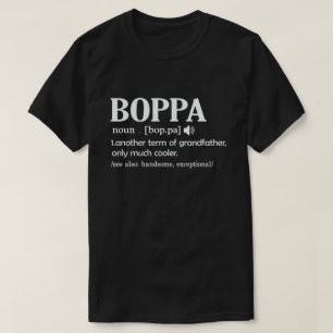 Boppa Definition Lustige Bedeutung Cooler Opa-Gesc T-Shirt