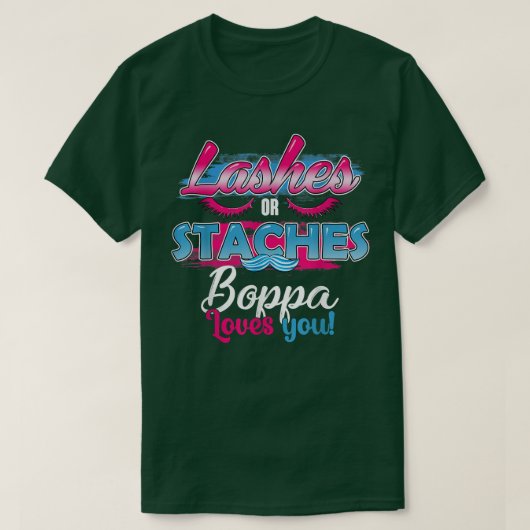 Boppa-Lieben Boppa-Strähne oder -Lashes T-Shirt (Design vorne)