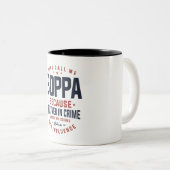 Boppa weil Partner im Kriminaldesign Zweifarbige Tasse (VorderseiteRechts)