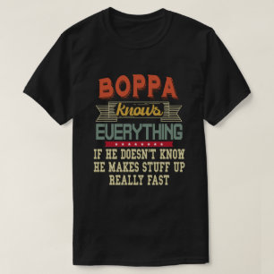 Boppa weiß alles Funny Opa Geschenk T-Shirt
