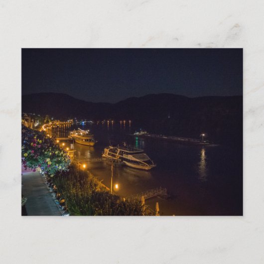 Boppard bei Nacht - Postkarte (Vorderseite)