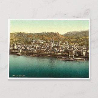 Boppard, der Rhein, Deutschland seltene Fotochrom Postkarte