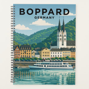 Boppard Deutschland Vintage Reise Kunst Planer