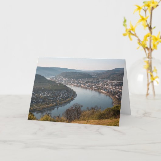 Boppard Landscape Foto Karte (Gelbe Blume)