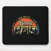 Boppy Man Myth Legend Funny Father's Day Grandpa M Mousepad (Vorne)