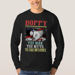 Boppy The Man Myth Bad Influence Vintag American T-Shirt