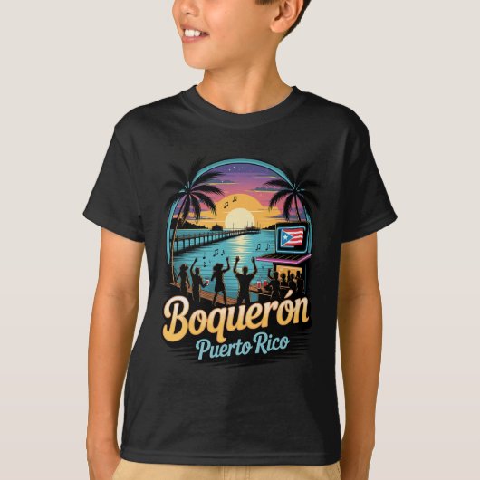 Boqueron Puerto Rico Souvenir  T-Shirt (Vorderseite)