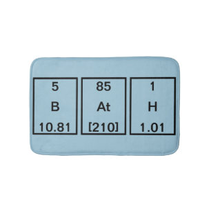Bor-Astatin-Wasserstoff (BAtH) Badematte