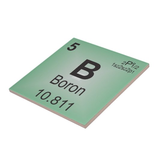Bor-einzelnes Element des Periodensystems Fliese (Seite)