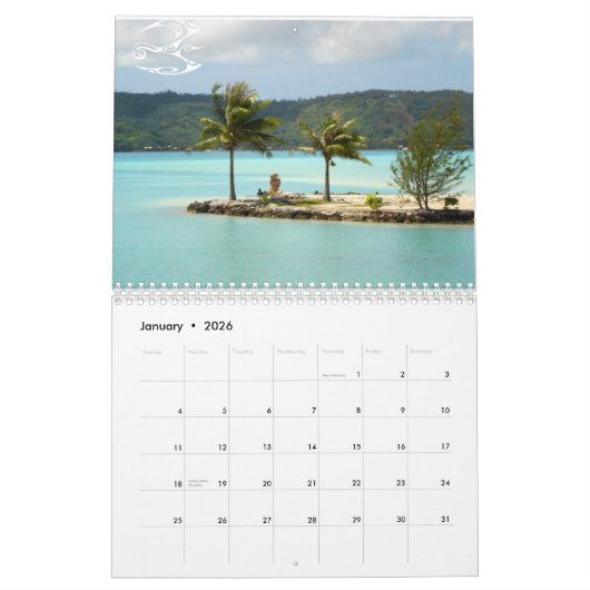 Bora Bora 2011 Kalender (Jan 2026)