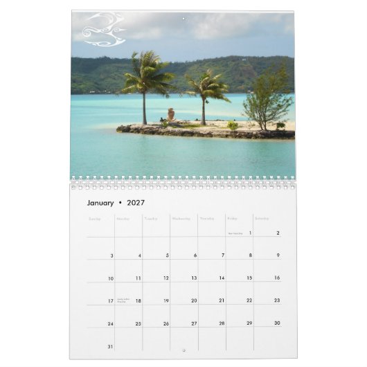 Bora Bora 2011 Kalender (Jan 2027)