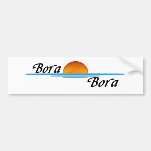Bora Bora Autoaufkleber (Vorne)