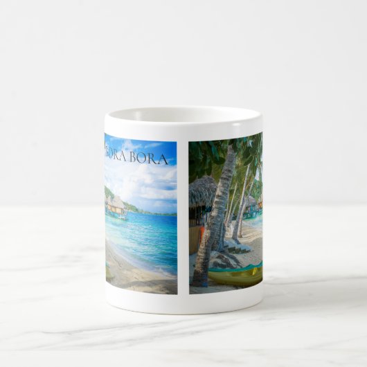 Bora Bora Beach Bungalows Ocean Kaffeetasse (Mittel)