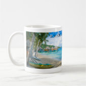 Bora Bora Beach Bungalows Ocean Kaffeetasse (Links)