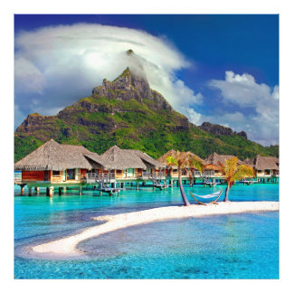 ฺBora Bora Beach Fotodruck