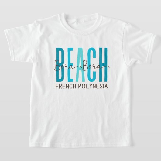 Bora Bora Beach Französisch-Polynesien (Ozean) T-Shirt (Ablage )