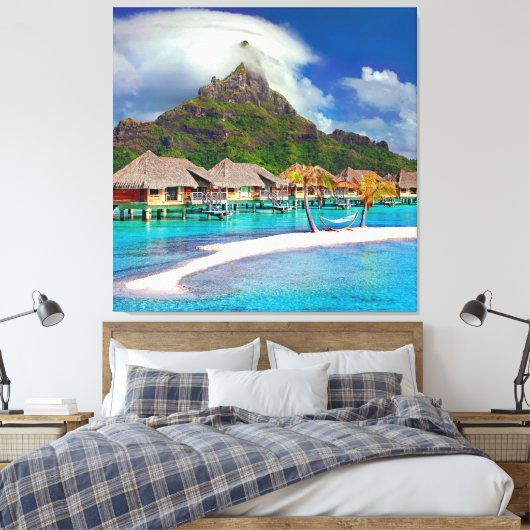ฺBora Bora Beach Leinwanddruck (Insitu (Schlafzimmer))