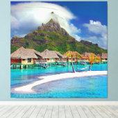 ฺBora Bora Beach Leinwanddruck (Insitu (Holzboden))