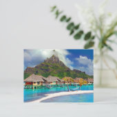 ฺBora Bora Beach Postkarte (Stehend Vorderseite)