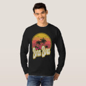 Bora Bora Beach Retro Sunset T-Shirt (Vorne ganz)