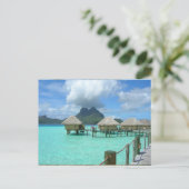 Bora Bora Bungalow Postcard Postkarte (Stehend Vorderseite)