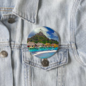 Bora Bora Caribbean Island Button (Beispiel)