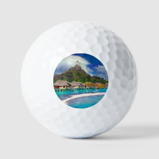 Bora Bora Caribbean Island Golfball (Vorderseite)