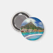 Bora Bora Caribbean Island Magnet (Vorderseite/Rückseite)