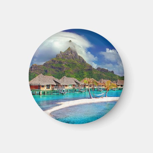 Bora Bora Caribbean Island Magnet (Vorne)