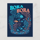 Bora Bora Coral Reef Postkarte (Vorderseite)