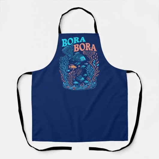 Bora Bora Coral Reef Schürze (Vorderseite)