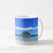Bora Bora das französische Polynesien Overwater Kaffeetasse (VorderseiteRechts)