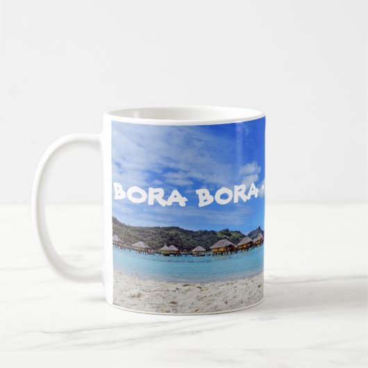 Bora Bora das französische Polynesien Overwater Kaffeetasse (Links)