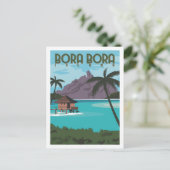 Bora Bora Der berühmte Reisesaal Postkarte (Stehend Vorderseite)