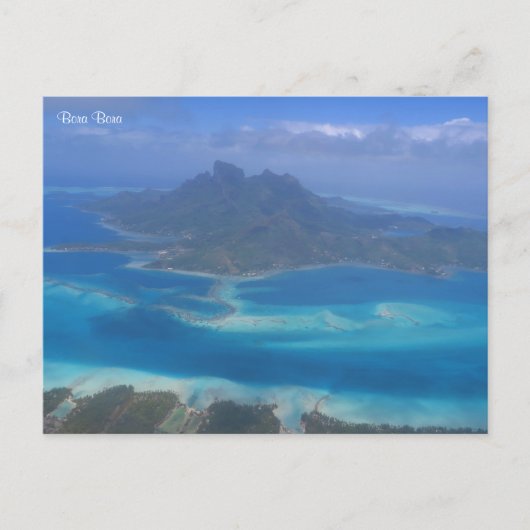 Bora Bora Feiertagspostkarte (Vorderseite)