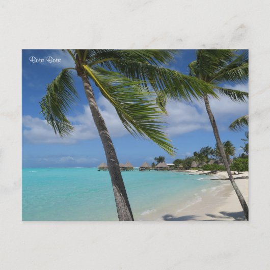 Bora Bora Feiertagspostkarte (Vorderseite)