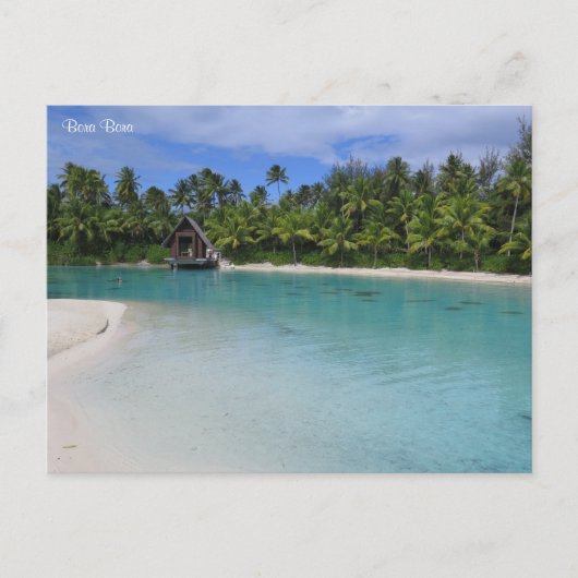 Bora Bora Feiertagspostkarte (Vorderseite)
