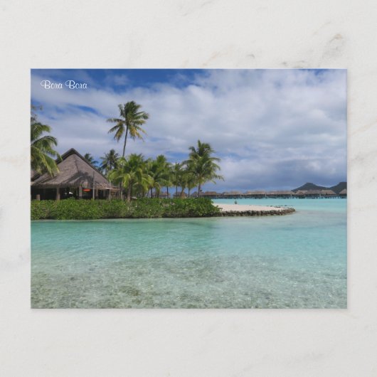 Bora Bora Feiertagspostkarte (Vorderseite)