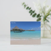 Bora Bora Feiertagspostkarte (Stehend Vorderseite)