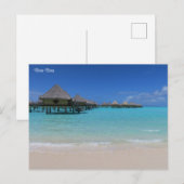 Bora Bora Feiertagspostkarte (Vorne/Hinten)
