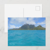 Bora Bora Feiertagspostkarte (Vorne/Hinten)