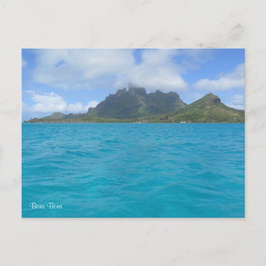 Bora Bora Feiertagspostkarte (Vorderseite)
