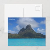Bora Bora Feiertagspostkarte (Vorne/Hinten)