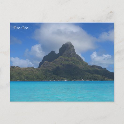 Bora Bora Feiertagspostkarte (Vorderseite)