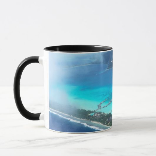 Bora Bora, Französisch-Polynesien aus der Luft Tasse (Links)