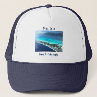 Bora Bora, Französisch-Polynesien aus der Luft Truckerkappe