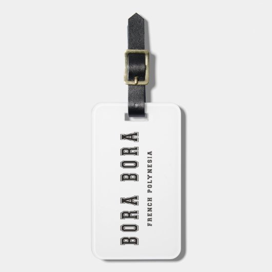 Bora Bora Französisch-Polynesien Gepäckanhänger (Vorderseite vertikal)