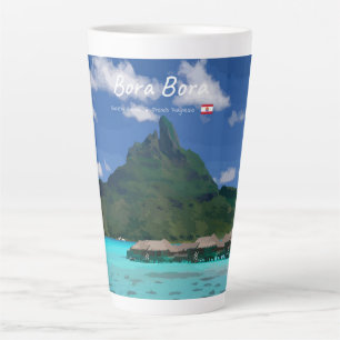 Bora Bora, Französisch-Polynesien - Großes Strandr Milchtasse